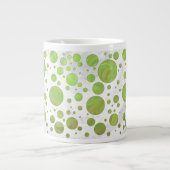 Kiwi Bash Green Polka Dot Jumbo-Tasse (Vorderseite)