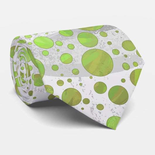 Kiwi Bash Green Polka Dot Krawatte (Gerollt)