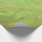 Kiwi Bash Green Swirl Geschenkpapier (Ecke)
