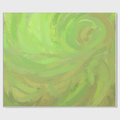 Kiwi Bash Green Swirl Geschenkpapier (Flach)