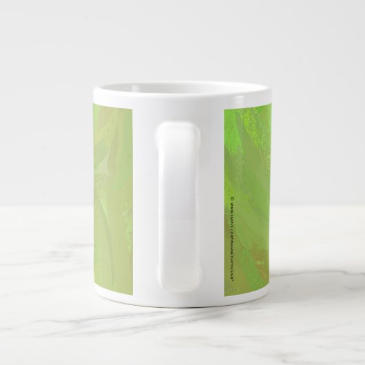Kiwi Bash Green Swirl Jumbo-Tasse (Rückseite)