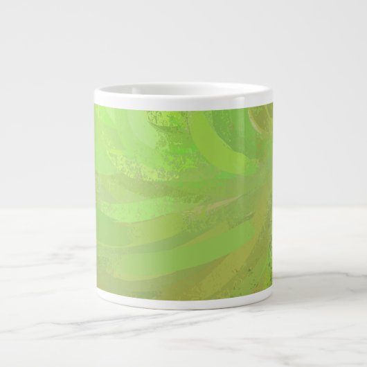 Kiwi Bash Green Swirl Jumbo-Tasse (Vorderseite)