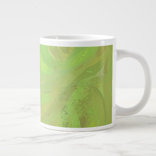 Kiwi Bash Green Swirl Jumbo-Tasse (Rechts)