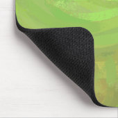 Kiwi Bash Green Swirl Mousepad (Ecke)