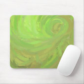 Kiwi Bash Green Swirl Mousepad (Mit Mouse)