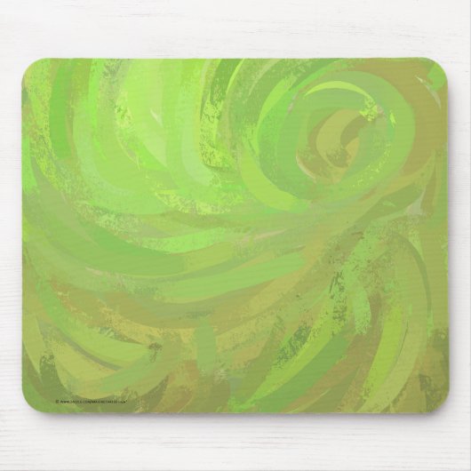 Kiwi Bash Green Swirl Mousepad (Vorne)