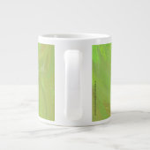 Kiwi Bash Green und Black Monogram Jumbo-Tasse (Rückseite)