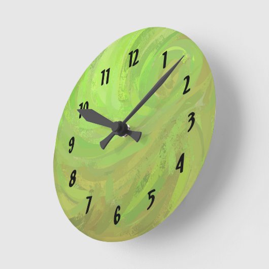 Kiwi Bash Runde Wanduhr (Winkel)