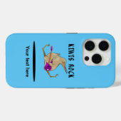 Kiwi Bass Guitar Case-Mate iPhone Hülle (Rückseite (Horizontal))