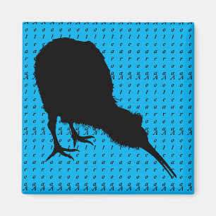 Kiwi Bird & Aotearoa (schriftlich) Neuseeland Magnet