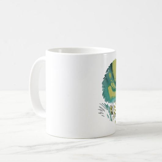 Kiwi Bird Art Kaffeetasse (Vorderseite Links)