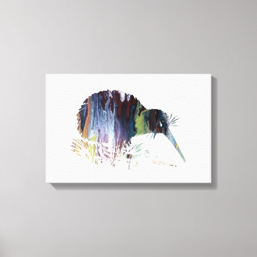 Kiwi Bird Art Leinwanddruck (Vorderseite)