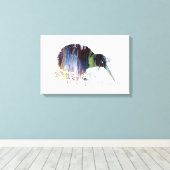 Kiwi Bird Art Leinwanddruck (Insitu (Holzboden))