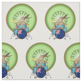 Kiwi Bird Drummer Stoff (Muster)