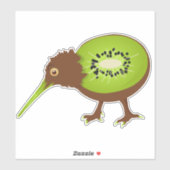 Kiwi Bird Funny Fruit Aufkleber (Blatt)