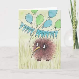 Kiwi Bird Happy Birthday Karte