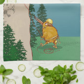 Kiwi Bird Klettern Geschirrtuch (Gefaltet)