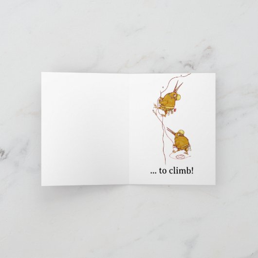 Kiwi Bird Klettern Karte (Innenseite)