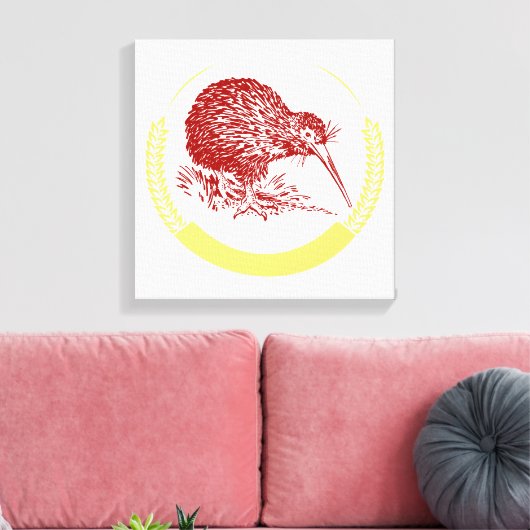 Kiwi Bird Leinwanddruck (Insitu (Wohnzimmer))