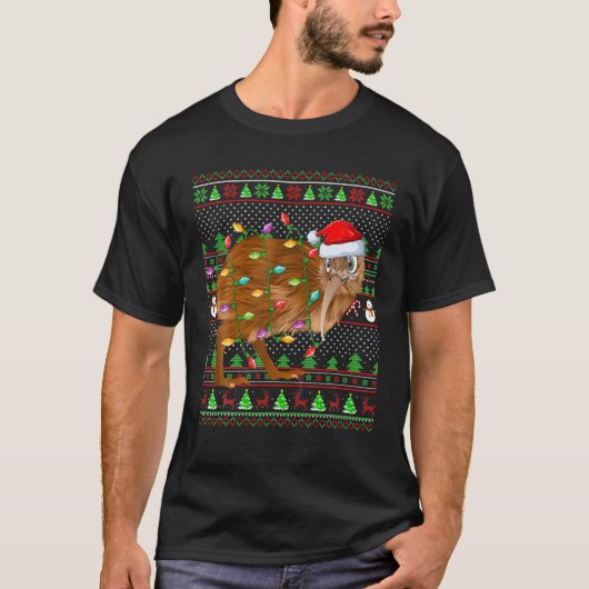 Kiwi Bird Lover Family Matching Ugly Kiwi Christma T-Shirt (Vorderseite)