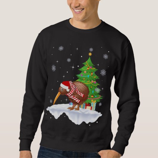 Kiwi Bird Lover Weihnachtsmannmütze Kiwi Christmas Sweatshirt (Vorderseite)