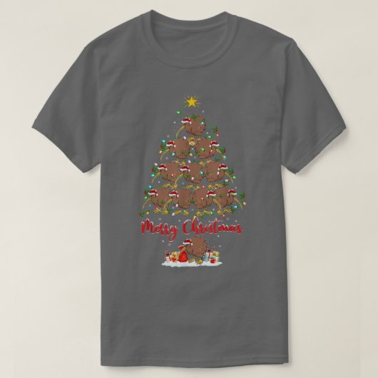 Kiwi Bird Lover Xmas Matching Santa Kiwi Weihi T-Shirt (Design vorne)