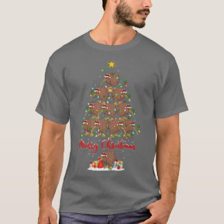 Kiwi Bird Lover Xmas Matching Santa Kiwi Weihi T-Shirt