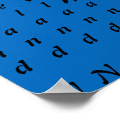 Kiwi Bird, Moon & Neuseeland Text /Bro Posters Poster (Ecke)