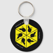 Kiwi Bird & Neuseeland / Aotearoinseln / Pizza Schlüsselanhänger (Vorderseite)