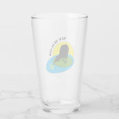 Kiwi Bird & Neuseeland Party / Getränke Glas (Rückseite)