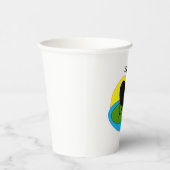 Kiwi Bird & Neuseeland Party / Getränke Pappbecher (Rechts)