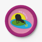 Kiwi Bird & Neuseeland / Party Teller (Vorderseite)