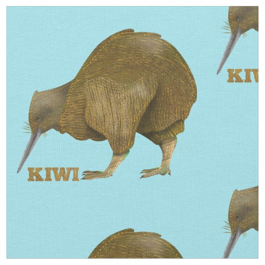 Kiwi bird Neuseeland Stoff (Nahaufnahme)