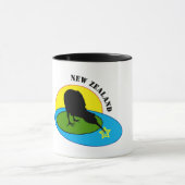 Kiwi Bird & Neuseeland Tee/Kaffee Tasse (Zentrum)