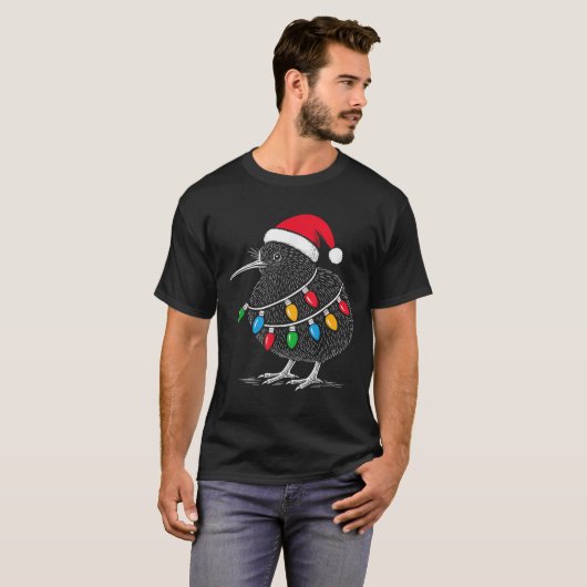 Kiwi Bird New Zealand Holiday Christmas T-Shirt (Vorne ganz)