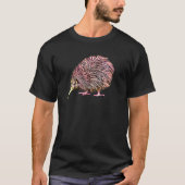 Kiwi Bird of New Zealand Illustration T-Shirt (Vorderseite)