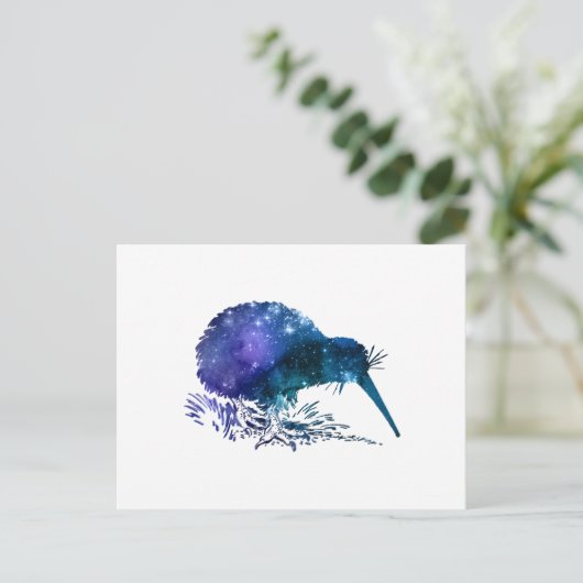 Kiwi Bird Postkarte (Stehend Vorderseite)