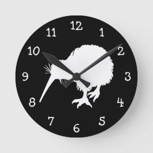 Kiwi Bird Runde Wanduhr
