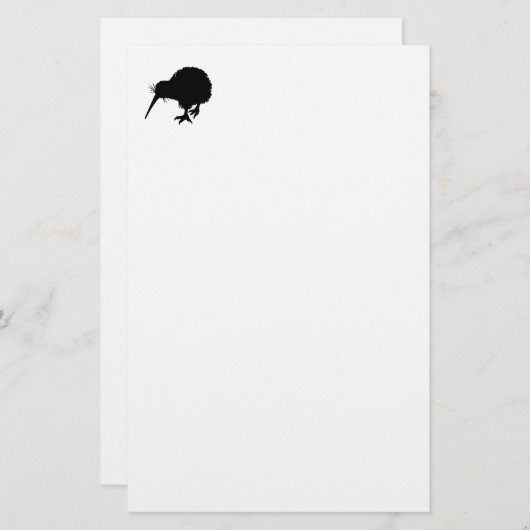 Kiwi Bird Silhouette Briefpapier (Vorne/Hinten)