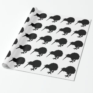 Kiwi Bird Silhouette Geschenkpapier