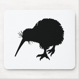 Kiwi Bird Silhouette Mousepad