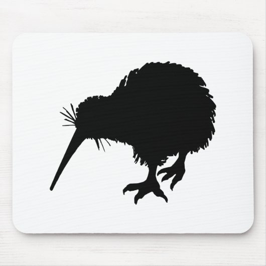 Kiwi Bird Silhouette Mousepad (Vorne)