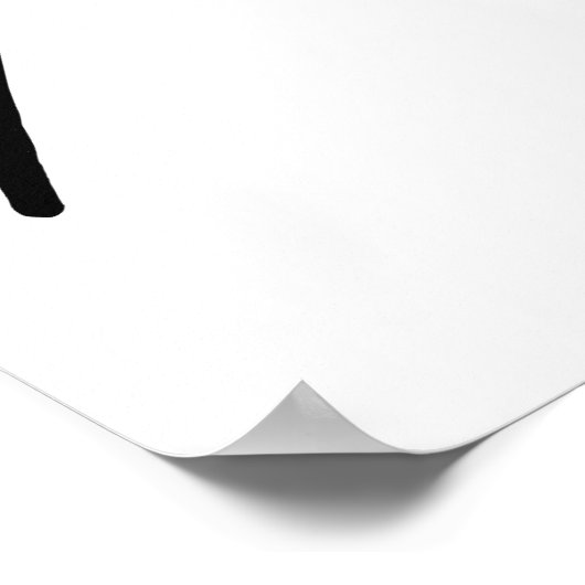 Kiwi Bird Silhouette Poster (Ecke)