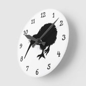 Kiwi Bird Silhouette Runde Wanduhr (Winkel)