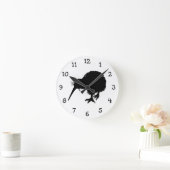 Kiwi Bird Silhouette Runde Wanduhr (Zuhause)