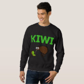 Kiwi Bird und Frucht Funny Niedlich Neuseeland Bir Sweatshirt (Vorne ganz)