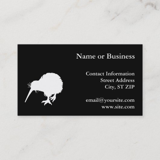 Kiwi Bird Visitenkarte (Vorderseite)