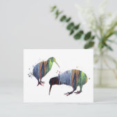 Kiwi birds postkarte (Stehend Vorderseite)
