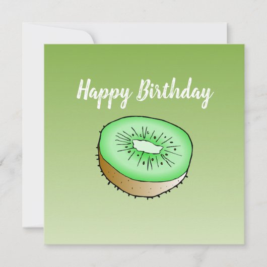 Kiwi Birthday Card Karte (Vorderseite)
