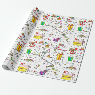 Kiwi Birthday Wrapping Paper von Nicole Janes Geschenkpapier